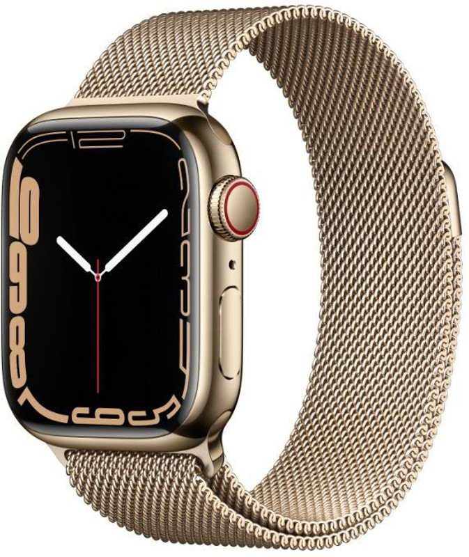 Apple Watch Series7 (Gps+Cellular-41Mm) Graphite Stainless Steel Case-Graphite Loop(Grey Strap, Regular)