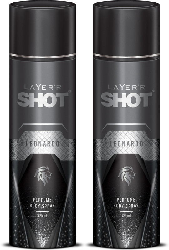Layer’R Shot Leonardo Deodorant Spray – For Men(240 Ml, Pack Of 2)
