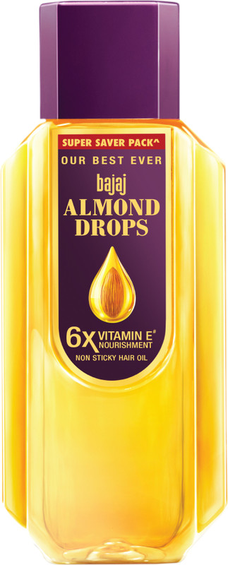 Bajaj Almond Drops With 6X Vitamin E Nourishment For 2X Hairfall Reduction Hair Oil(725 Ml)