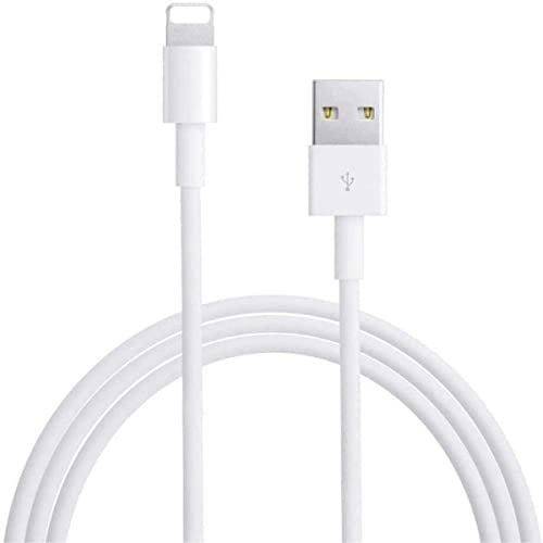 Qzikcy Usb To Light Ning Fast Charging And Data Sync Cable Compatible For Iphone 14, 13, 12,11, X, 8, 7, 6, 5, Ipad Air, Pro, Mini (1 Mtr Pack Of 1, White)