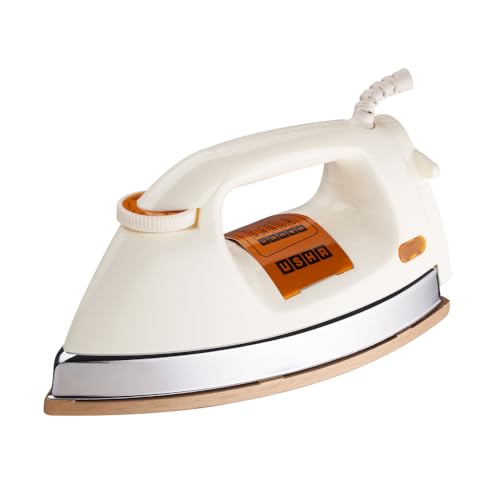 Usha Ei 3710 Heavy Weight 1000-Watt Dry Iron, 1.75 Kg(White)