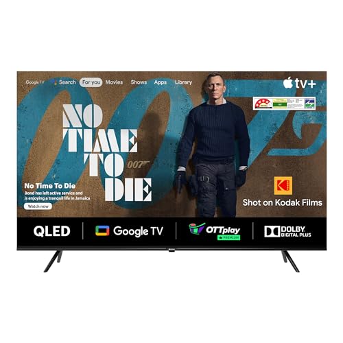 Kodak 126 Cm (50 Inches) Matrix Series 4K Ultra Hd Smart Qled Google Tv 50Mt5011 (Black)