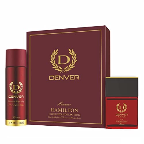 Denver Honour Gift Set – Fresh Deodorant(165Ml)+ Perfume(60Ml)| Long Lasting Fragrance Luxury Aerosol Perfume Deo For Men
