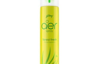 Godrej Ezee Aer Spray, Air Freshener For Home & Office – Fresh Lush Green (220 Ml), Long-Lasting Fragrance