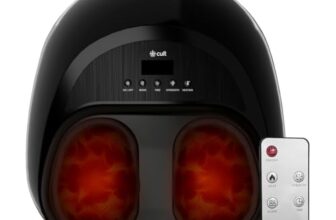 Cult Pulse Foot Massager With Air Compression, Deep Kneading Rollers, Multiple Modes, Pain Relief Leg Massager