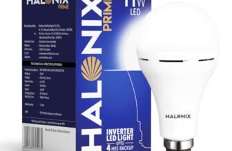 Halonix 11W Emergency Inverter Bulb | Rechargeable Emergency B22D Led Bulb For Power Cuts | Backup : Upto 4Hrs | Cool Day Light | Pack Of 1 | Rechargeable Emergency Light