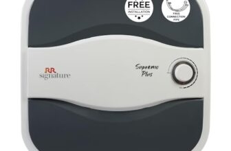 Rr Signature Supremo Plus 25L Storage Water Heater |Glass Line Tank|8 Bar, High Rise Buildings |2 Yr Warranty On Product & 6 Yr On Tank By Rr | Free Installation & Pipes