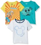 Amazon Brand – Jam & Honey Baby-Boys’ Disney T-Shirt | 100% Cotton Half Sleeve T-Shirt For Baby-Boys’ (Pack Of 3)