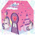 Toymagic Unicorn Kids Play Theme Foldable Tent House For 2 3 5 6 To 8 Years Old Girls Boys | Perfect For Indoor & Outdoor Play |Pretend Play Toy Baby House Hut For Kid | Birthday Gift, Multicolor