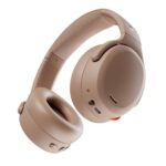 Skullcandy Crusher Anc 2 Over-Ear Wireless Headphones 100 Db| Active Noise Cancellation, Sensory Bass, Dual Pairing, 50H Battery, Rapid Charge, Alexa Built-In | Primer, Brown
