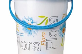 Nayasa Pedal Bin No 109 With Lid & Floral Print, Multi Purpose Dustbin, Blue