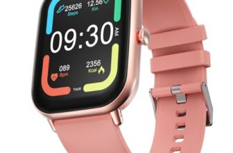 Fire-Boltt Ninja Call Pro Max Smart Watch 2.01” Hd Display, Bluetooth Calling, Ai Voice Assistant, 120 Sports Modes, Ip67 Waterproof, Spo2 Monitor, Smart Watch For Man & Woman- Pink