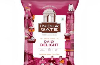 India Gate Daily Delight Pure Basmati Rice 5Kg | Raw And Aged Broken Rice