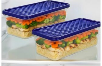 Swapkart Airtight Plastic Storage Containers Set For Kitchen | Pantry Organizer Boxes For Fridge | Durable, Space-Saving, Freezer & Dishwasher Safe Kitchen Accessories 1200 Ml (Set Of 2)