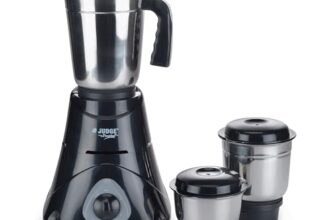 Judge By Prestige 500 Watts Ace Mixer Grinder With 3 Stainless Steel Jars| 3 Efficient Stainless Steel Blades| Overload Protector| Sturdy Handles| Black