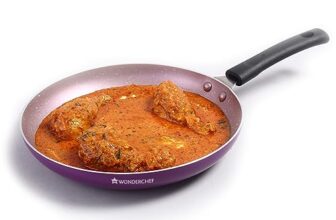 Wonderchef Valencia Non-Stick Fry Pan | Cool Touch Bakelite Handle | Pure Grade Aluminium| Pfoa Free | 1.5 Litres Capacity | Size 24 Cm | 1 Year Warranty | Purple