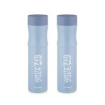 Attro Crazy 1000Ml Water Bottle – Round Plastic Fridge Bottle – Airtight, Leak-Proof, Bpa-Free, Freezer Safe Durable & Lightweight – Set Of 2 Grey – Ideal For Home & Office