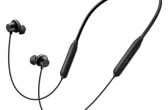 Oneplus Bullets Wireless Z3 In Ear Neckband With 12.4Mm Drivers, 3D Spatial Audio,10 Mins Charge For 27 Hrs Playback, Ai Call Noise Cancellation, 4 Eq Preset, Dynamic Bass Enhancement & Bt5.4, Black