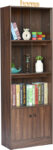 Deckup Cove Walnut Engineered Wood Semi-Open Book Shelf(Finish Color – Walnut, Diy(Do-It-Yourself))