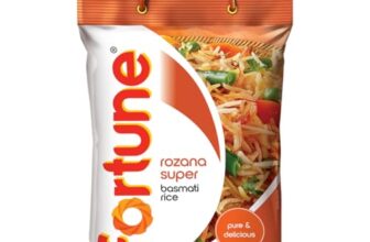 Fortune Rozana Super Basmati Rice 5 Kg | Cooked Grain Up To 13Mm | Ideal For Everyday Cooking