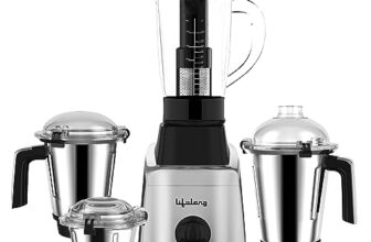 Lifelong 900 Watts Mixer Grinder With 4 Jars (Liquidizing, Wet Grinding, Juicer Jar And Chutney Jar), Stainless Steel Blades, 1 Year Manufacturer’S Warranty (Black, Llmg900)