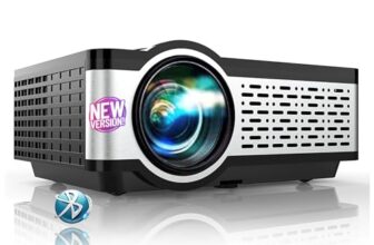 E Gate I9 Pro-Max 4X Brighter Bluetooth Projector 4K Ultra Hd,400 Iso Lumens & 840Fc Mega Brightness, Full Hd 1080P Native, 210″ (534 Cm) Screen | Av, Vga, Hdmi, Sd Card, Usb, Aux, Inbuilt Speaker