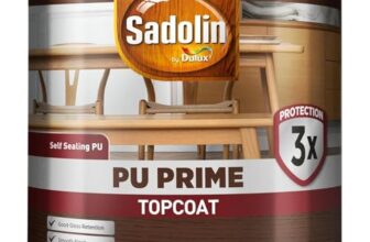 Sadolin By Dulux Pu Wood Primer & Polish Sealer | Premium Exterior Wood Finish | Scratch, Stain & Crack Resistant | Water-Resistant, All-Weather Durable, Long-Lasting Protection, 4 Litres