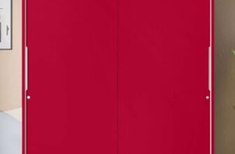 Godrej Interio Almirah Slide N Store Xl 2-Door Steel Sliding Wardrobe For Clothes (Textured Blush Red), 1-Year Warranty, 7 Shelves, 2 Drawers