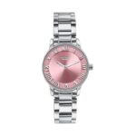 Sonata Poze Drop 6 Quartz Pink Round Dial Women’S Watch | Sheet Metal Strap Material | Watches For Women | Watches For Women Analog – Sp80128Sm01