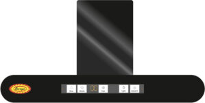 Surya Fcb90 Wall Mounted Black 1400 Cmh Chimney