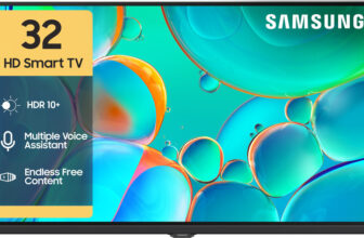 Samsung 80 Cm (32 Inch) Hd Ready Led Smart Tizen Tv 2025 Edition With Voice Assistance Remote Control | 100+ Free Channels | Hdr 10+ Support | Purcolor | Samsung Knox Security | Digital Tuner | Object Tracking Sound Lite | Adaptive Sound | Q-Symphony(Ua32H4500Fuxxl)