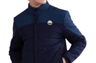 The Indian Garage Co Polyester Men’S Jacket (1222-Jkt83-1_Airforce Blue_L), Standard Length