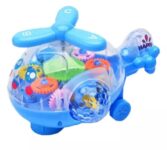 Homoze Unique Design Gear Helicopter Toy (Color Will Be Sent As Available In Stock)