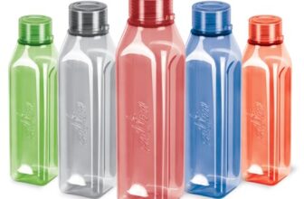 Milton Prime Pack Of 5 Water Bottles, 1 Litre Each I Bpa Free I Food Grade Fridge Bottle Set I Leak Proof Bottles For Travel, Work, Assorted