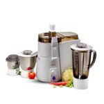 Sujata Powermatic Maxima Juicer Mixer Grinder|900 Watts Double Ball Bearing Motor|22000 Rpm|Non-Stop 90 Mins Running|3 Jars Including 1750Ml Blender, 1000Ml Grinder, 500Ml Chutney Jar| (White)