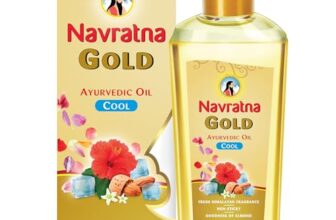 Navratna Gold Ayurvedic Cool Oil | Goodness Of Almonds | Non-Sticky And Fresh Lily Fragrance | 500Ml