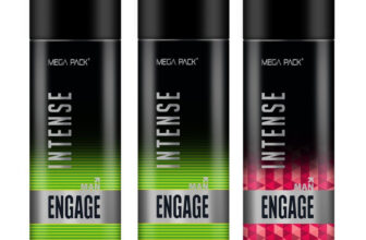 Engage Intense Deo Combo, 1 Black Skies (220Ml) & 2 Green Turf (220Ml) Deodorant Spray  –  For Men(660 Ml, Pack Of 3)