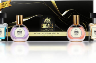 Engage L’Amante Luxury Perfume Gift Set, 25Mlx4, Couple Perfume Set,For Men & Women Eau De Parfum  –  100 Ml(For Men & Women)