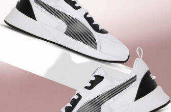 Puma Puma Men White Black Colourblocked Idp Sneakers Sneakers For Men(Black , 9)