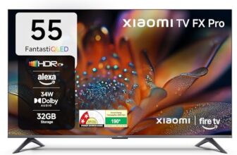 Xiaomi 138 Cm (55 Inch) Fx Pro Qled Ultra Hd 4K Smart Fire Tv L55Mb-Fpin