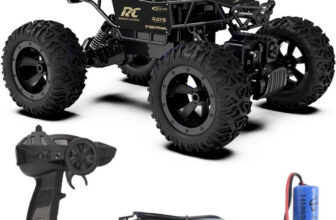 joymax RC Rock Crawler Car for Kids – 4WD Remote Control Off-Road Rock Car (Big Wheels)(Black)