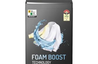 Vw V9 Ultraspin 9 Kg 5 Star Fully-Automatic Top Loading Washing Machine (Grey)