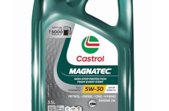 Castrol Magnatec 3416662 Stop-Start 5W-30 Full Synthetic Engine Oil For Petrol, Diesel And Cng Cars (3.5L)