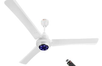 Orient Electric I Tome Pro 1400 Mm Bldc Ceiling Fan With Remote | Bee 5-Star Rated Energy Saving Fan | 3-Year Warranty By Orient | (White)