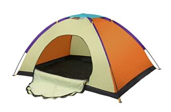 Vector X Waterproof Portable Multicolour Treking/Capmping/Outdoor Dome Camping Tent For Travel,Picnic,Hiking, Trekking Portable Big Dome Tent House Inflatable Tent For Camping (200 X 120 X 105 Cm)