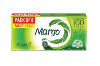 Margo Original Neem Soap 125Gm X 8 | Powered With Goodness Of 1000 Natural Neem Leaves | Soap For Clear And Beautiful Skin | Infused With Vitamin E For Moisturising