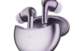 Fire-Boltt Aero Ultra Tws Earbuds Custom Eq, Wireless Bluetooth 5.4,Music & App Support,50H Playtime,Fast Charging Case, 50Ms Low Latency For Gaming,Touch Controls,Ipx4 Waterproof,Clear Calls – Lilac