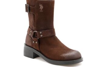 U.S Polo Assn. Womens Sabrina Engineer Boots – (Uk3) (Us4) (1Fd24985K06)