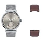 Timex Analog Watch For Man With Grey Round Dial & Silver Stainless Steel Bracelet Band Water Resistant Men’S Wrist Watches – Tweg20000