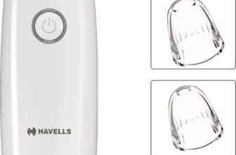 Havells Pore Cleanser – Sc5060, Blackhead/ Whitehead Remover, 3 Suction Modes – Low/ Medium/ High, Fast Charge Facial Cleanser System & Brush